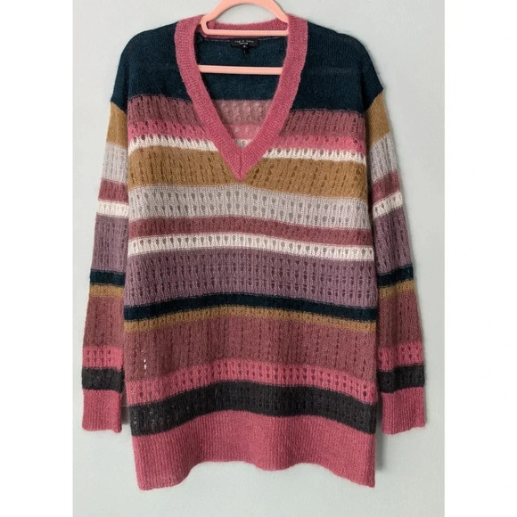 sold NEW Rag & Bone Nassua Striped Tunic Sweater - Picture 2 of 6